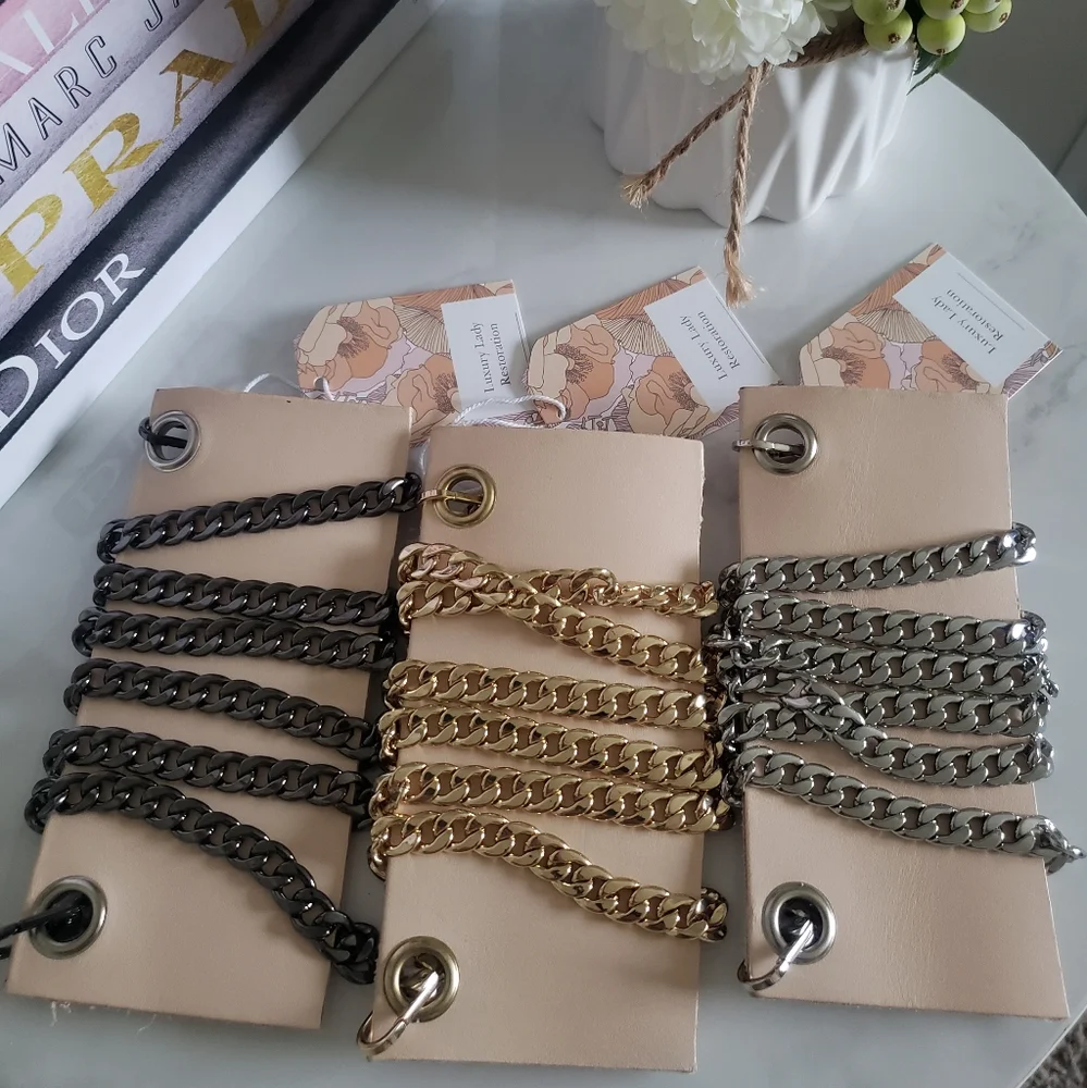 Leather Wallet insert with chain - Picture 10 of 10